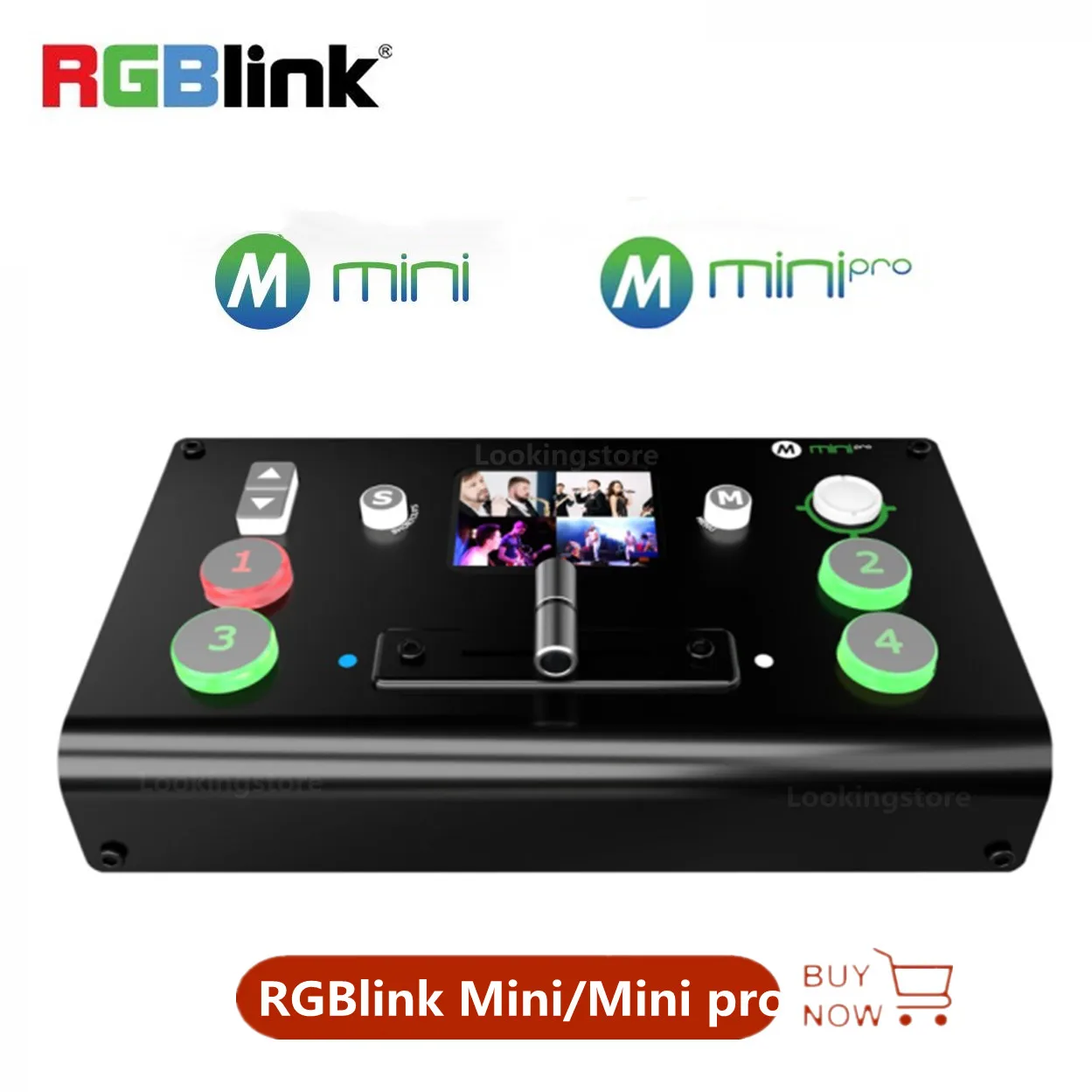 RGBlink Mini/Mini pro Switcher 4 Channel Input Output USB 3.0 T-Bar Switch Support PC and APP control For Live Streaming
RGBlink Mini/Mini pro Switcher 4 Channel Input Output USB 3.0 T-Bar Switch Support PC and APP control For Live Streaming