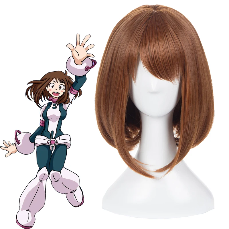 My Hero Academia Ochako Uraraka Cosplay Anime Flax Short Wig Synthetic Hair Halloween Party Wigs + Wig
My Hero Academia Ochako Uraraka Cosplay Anime Flax Short Wig Synthetic Hair Halloween Party Wigs + Wig
