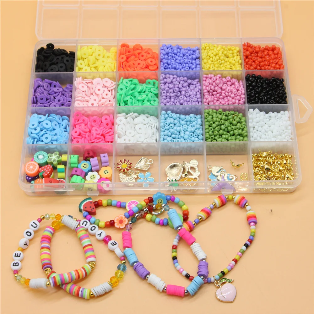 1 Set Seed Clay Bracelet Jewelry Making Set with Beads Micangas Kit for Phone Charms Jewelry Supplies Diy Making Set
1 Set Seed Clay Bracelet Jewelry Making Set with Beads Micangas Kit for Phone Charms Jewelry Supplies Diy Making Set