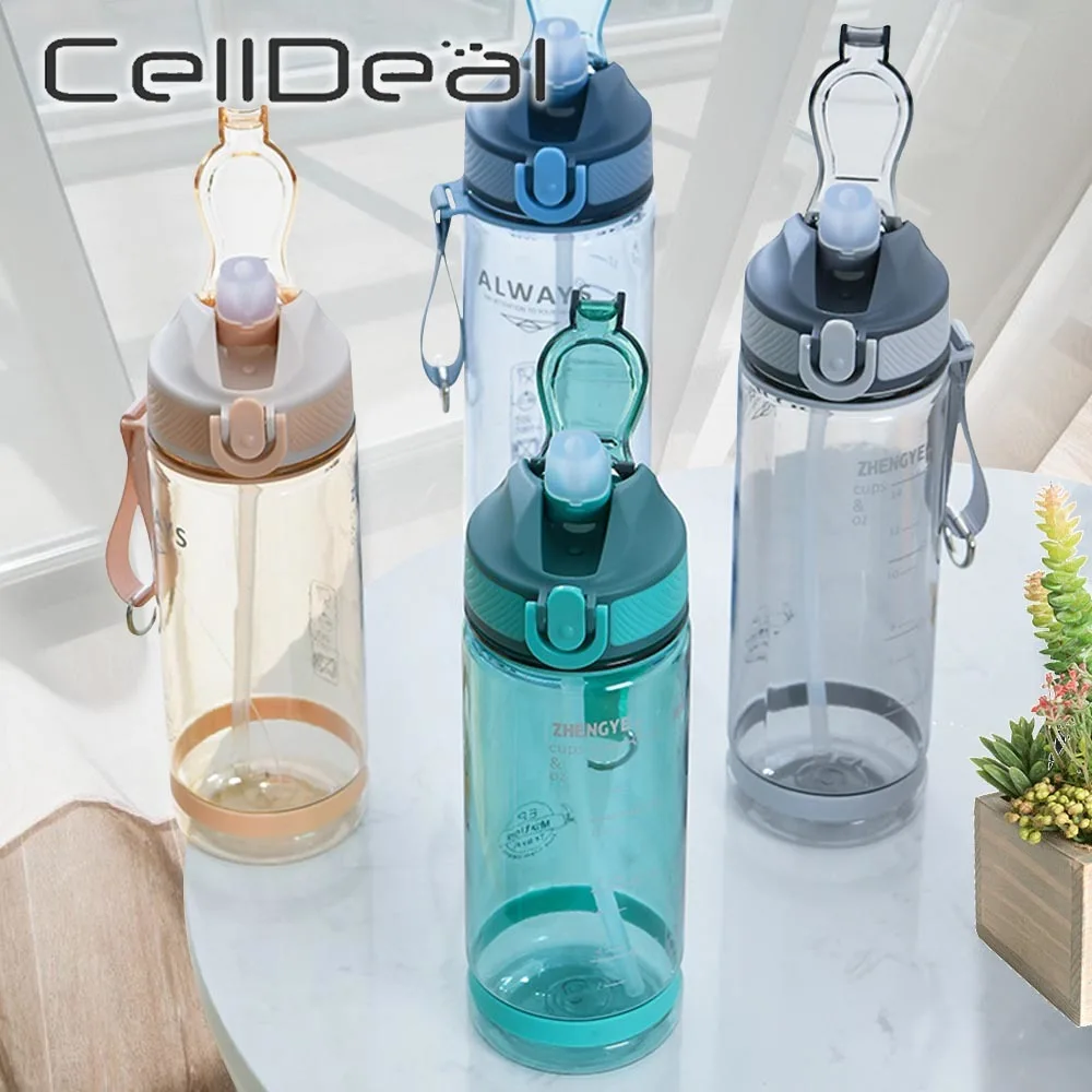 1PC Water Bottles With Straw 800ml Large Capacity Transparent Plastic Sports Kettle Travel Camping Hiking Outdoor Drinking Cups 
1PC Water Bottles With Straw 800ml Large Capacity Transparent Plastic Sports Kettle Travel Camping Hiking Outdoor Drinking Cups