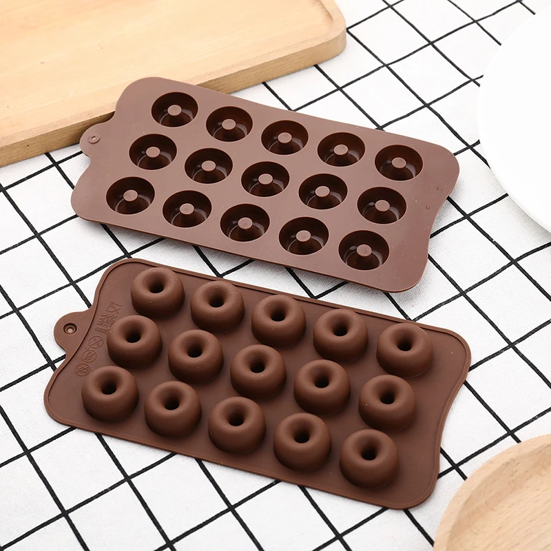 3D Donut Silicone Gummy Mold 15 Cavity Donut Ring Maker Chocolate Candy Cookie Mould Kitchen Tools
3D Donut Silicone Gummy Mold 15 Cavity Donut Ring Maker Chocolate Candy Cookie Mould Kitchen Tools