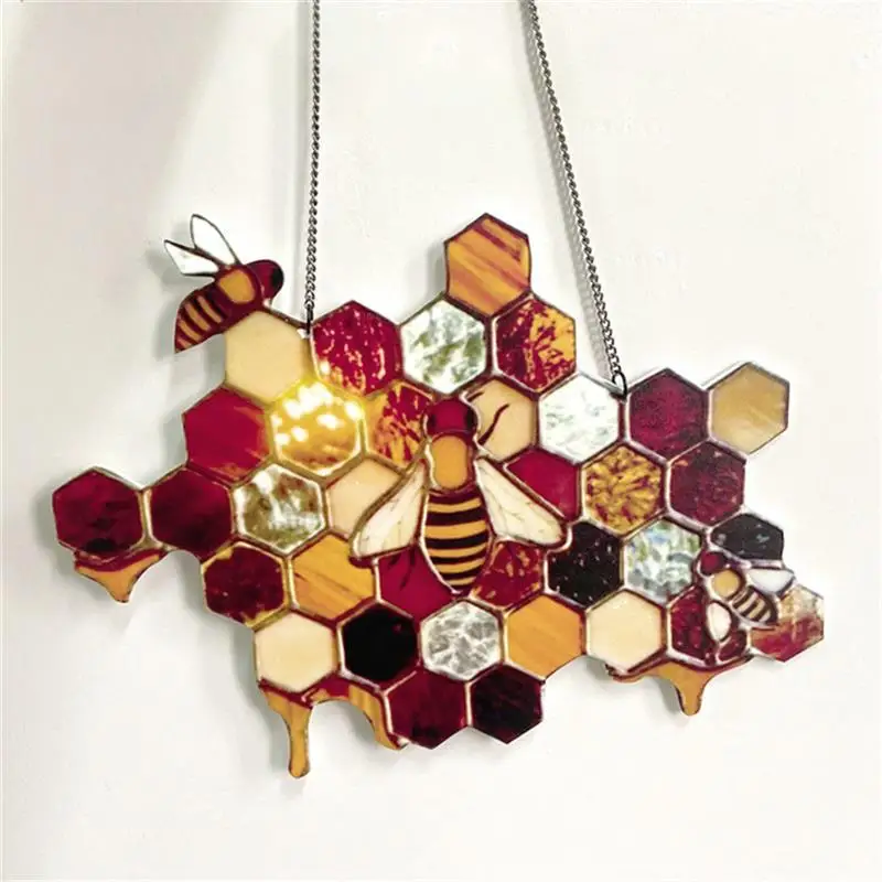 Acrylic Honeycomb Ornament Home Garden Hanging Art Decor Accessories Geometric Honeycomb Pendant Gift For Garden Home Yard
Acrylic Honeycomb Ornament Home Garden Hanging Art Decor Accessories Geometric Honeycomb Pendant Gift For Garden Home Yard