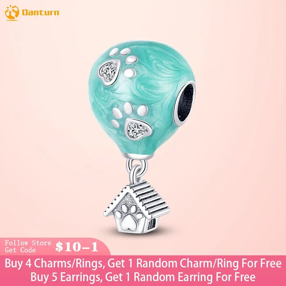 Danturn 925 Sterling Silver Beads Claw House Hot Air Balloon Charm fit Original Pandora Bracelets Fashion Fine Jewelry Gift 
Danturn 925 Sterling Silver Beads Claw House Hot Air Balloon Charm fit Original Pandora Bracelets Fashion Fine Jewelry Gift