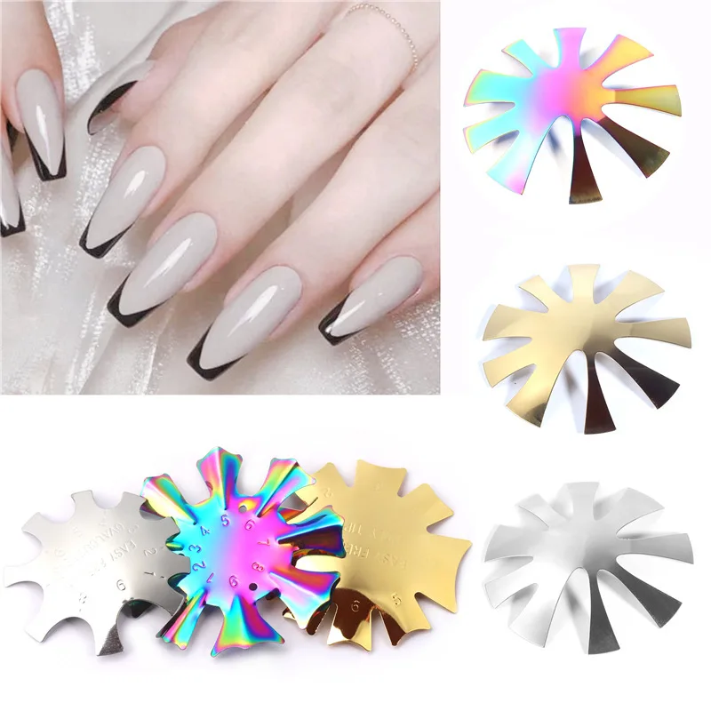 5pcs/set New French Nail Art Shaping Templates Manicure Plate Stamping Plate Design Pattern Stainless Steel 3d Nail Mold
5pcs/set New French Nail Art Shaping Templates Manicure Plate Stamping Plate Design Pattern Stainless Steel 3d Nail Mold