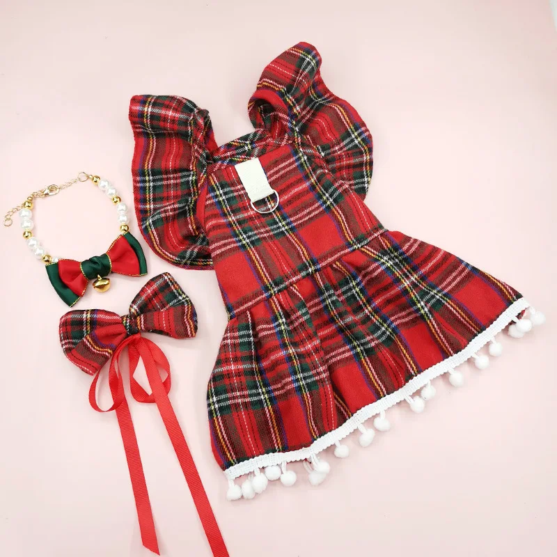 Christmas Dog Strap Skirt Autumn/Winter Dog Clothing Skirt Cat Clothing Christmas Checker Clothing Dog Clothes for Small Dogs
Christmas Dog Strap Skirt Autumn/Winter Dog Clothing Skirt Cat Clothing Christmas Checker Clothing Dog Clothes for Small Dogs