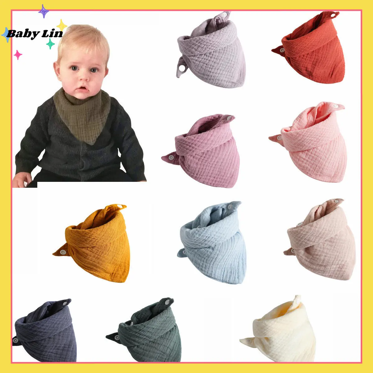 Newborn Infant Cotton Bib Solid Color Triangle Scarf Feeding Saliva Towel Bandana Burp Cloth Boy Girl Babies Accessories Baby
Newborn Infant Cotton Bib Solid Color Triangle Scarf Feeding Saliva Towel Bandana Burp Cloth Boy Girl Babies Accessories Baby