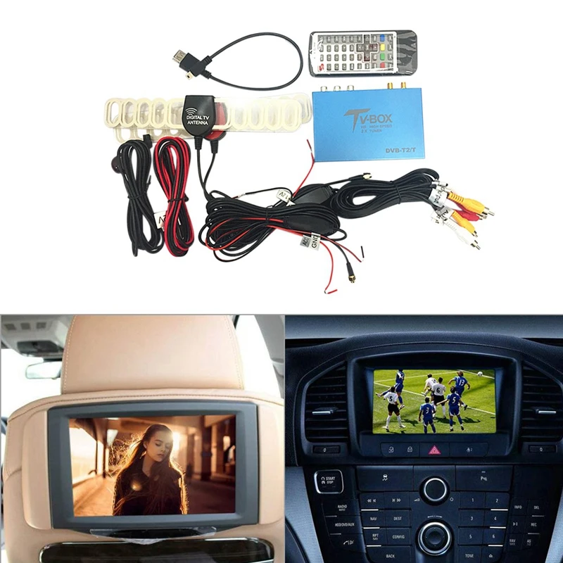 160Km/H Twin Tuners H.265 DVB T2/T Digital Car TV Tuner Box TV HD 1080P Double Antenna Receiver For Germany
160Km/H Twin Tuners H.265 DVB T2/T Digital Car TV Tuner Box TV HD 1080P Double Antenna Receiver For Germany