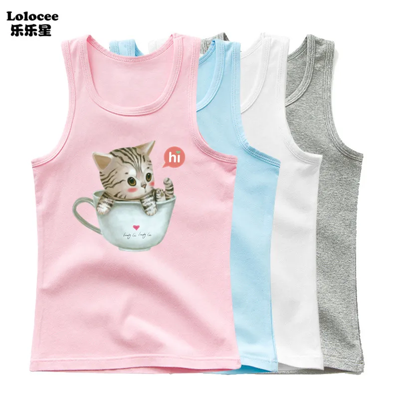 2023 Summer Fashion Cute Kids Vest Clothes Cat In A Cup Girl Tank Tops Funny Cat Cartoon Baby Girls Undershirt
2023 Summer Fashion Cute Kids Vest Clothes Cat In A Cup Girl Tank Tops Funny Cat Cartoon Baby Girls Undershirt