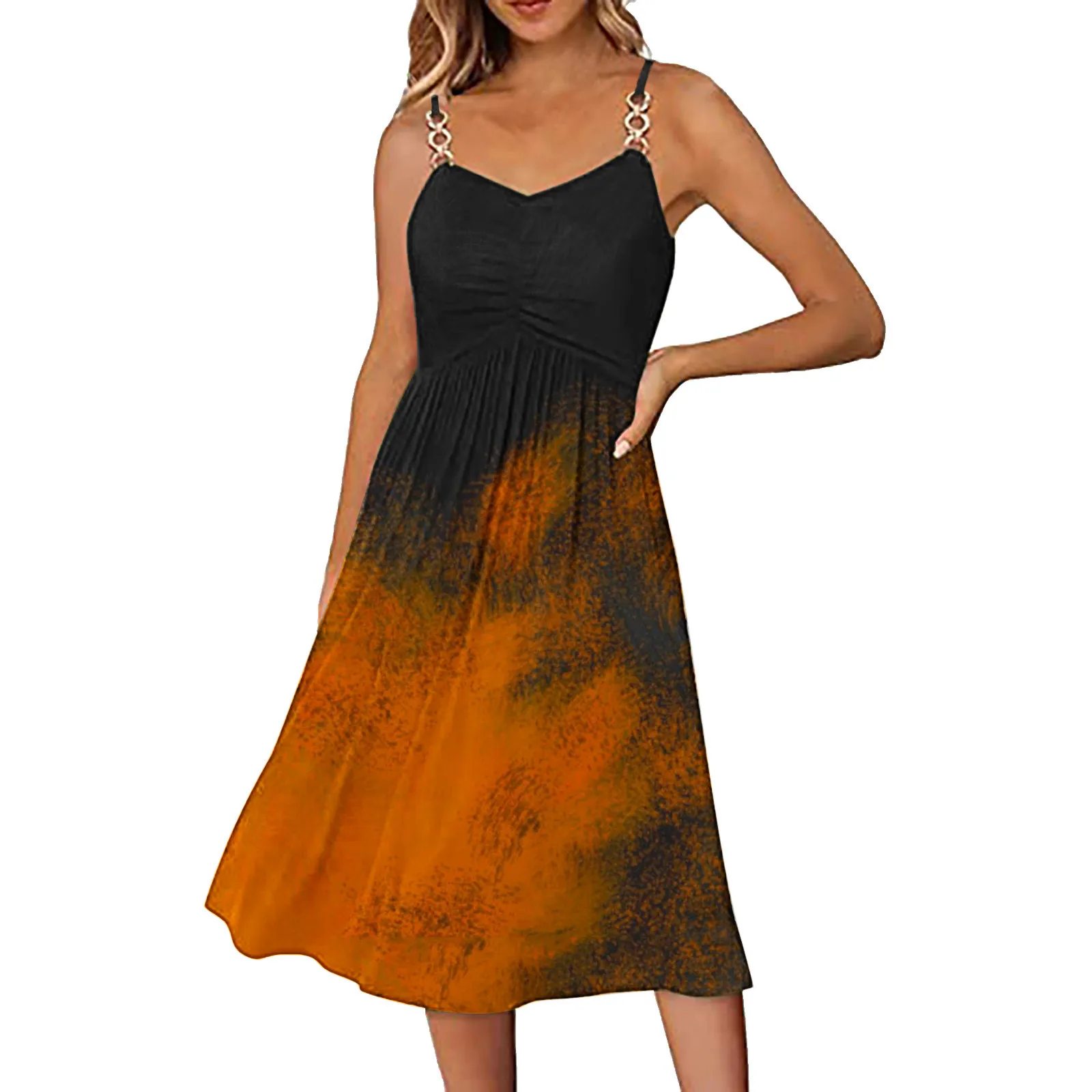 Женское винтажное платье миди без рукавов, с открытыми плечами и высокой талией
Женское винтажное платье миди без рукавов, с открытыми плечами и высокой талией