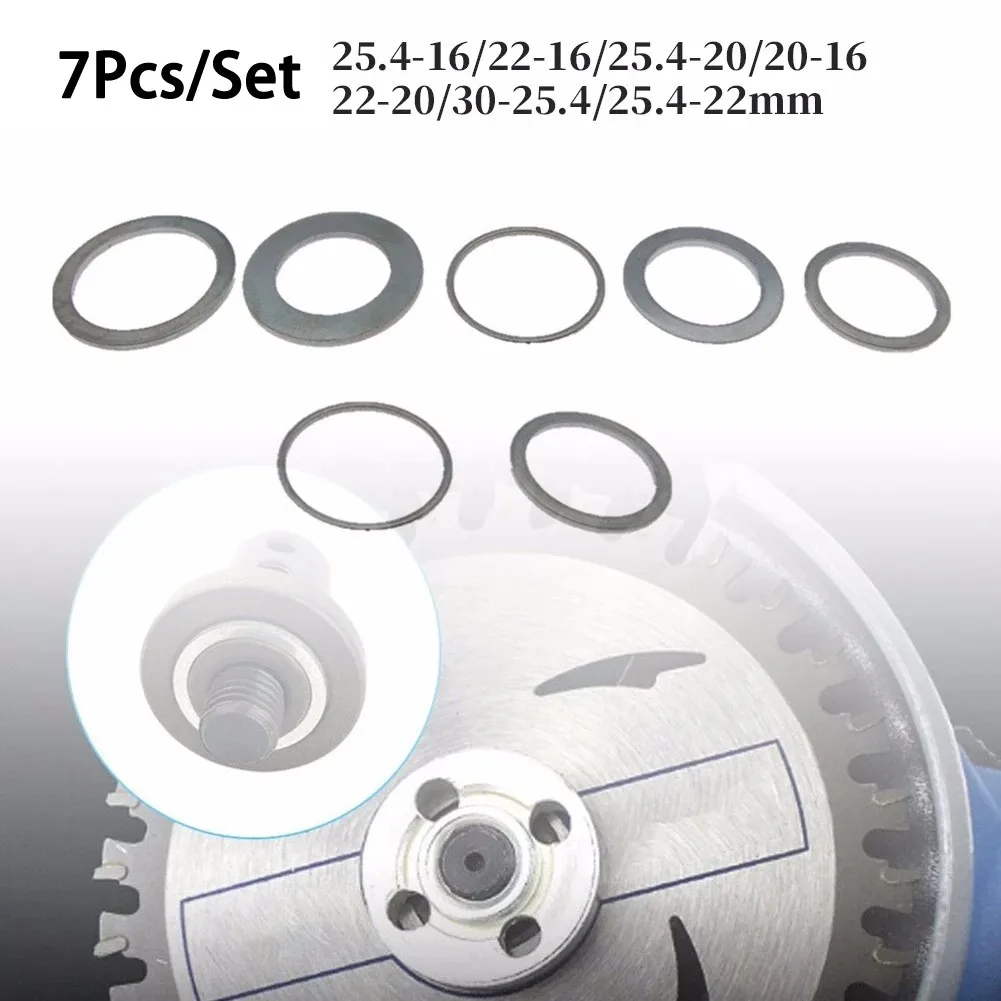 7Pcs/set Circular Saw Ring For Circular Saw Blade Reduction Ring Conversion Ring Woodworking Tools Saw Accessories
7Pcs/set Circular Saw Ring For Circular Saw Blade Reduction Ring Conversion Ring Woodworking Tools Saw Accessories