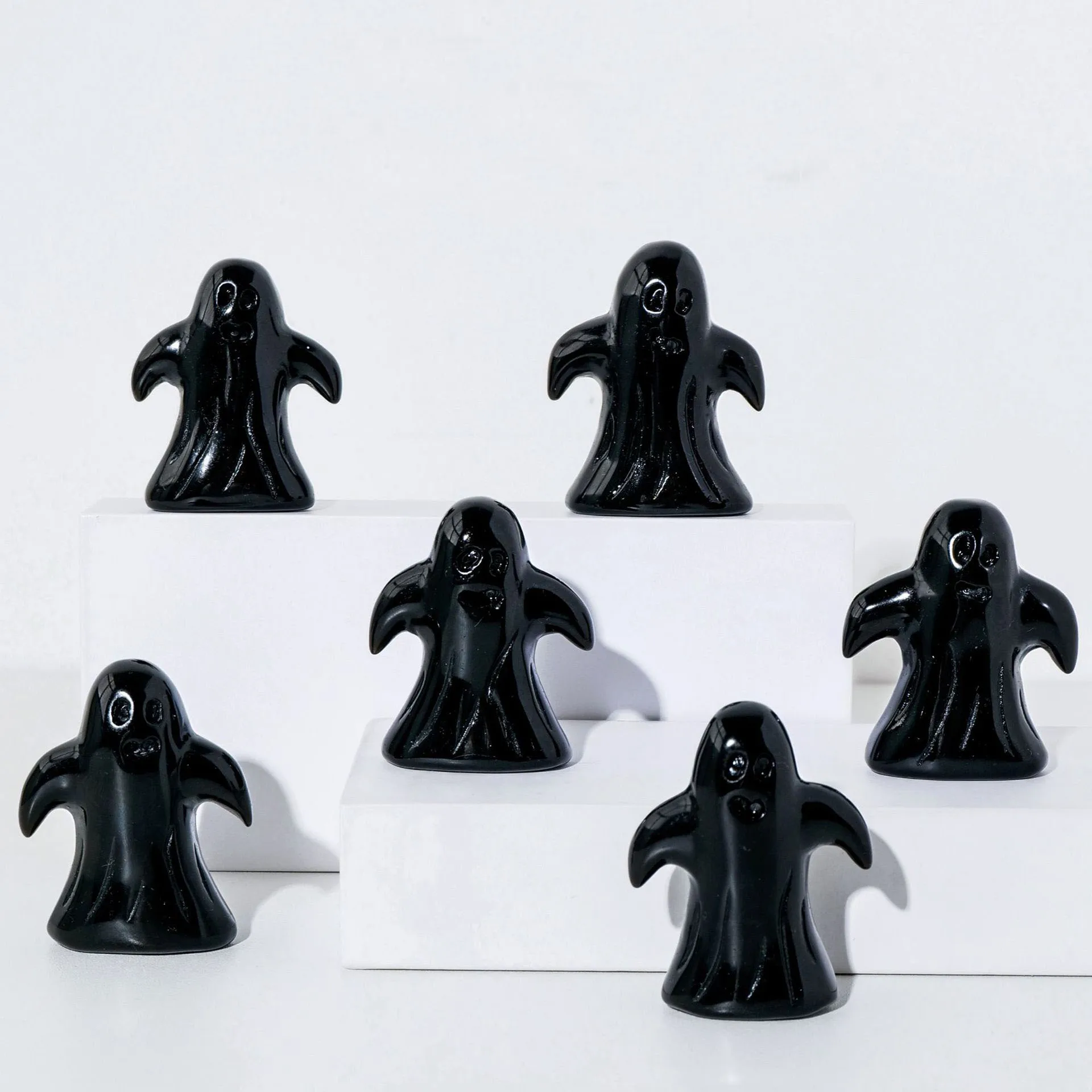 1 Pcs Black Obsidian Ghost Healing Crystal Stone Room Accessories Natural Rock Carving Model Home Decoration Ornament
1 Pcs Black Obsidian Ghost Healing Crystal Stone Room Accessories Natural Rock Carving Model Home Decoration Ornament
