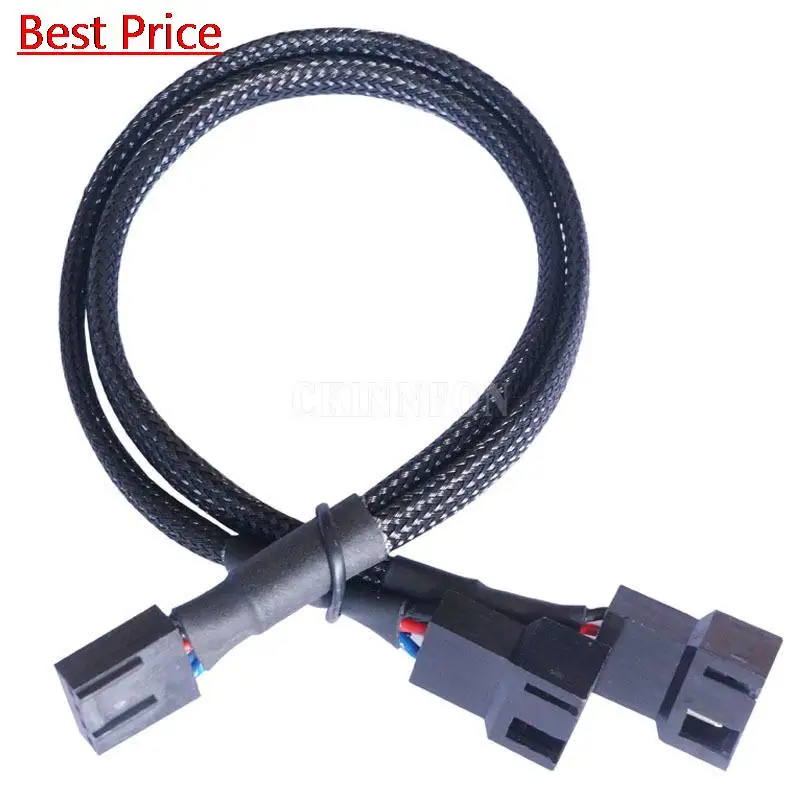150Pcs/lot Computer Fan Line 4pin Pwm Temperature Control Cooling Fan Line Nylon Mesh 4p One-in-two Adapter Line 26.5cm
150Pcs/lot Computer Fan Line 4pin Pwm Temperature Control Cooling Fan Line Nylon Mesh 4p One-in-two Adapter Line 26.5cm