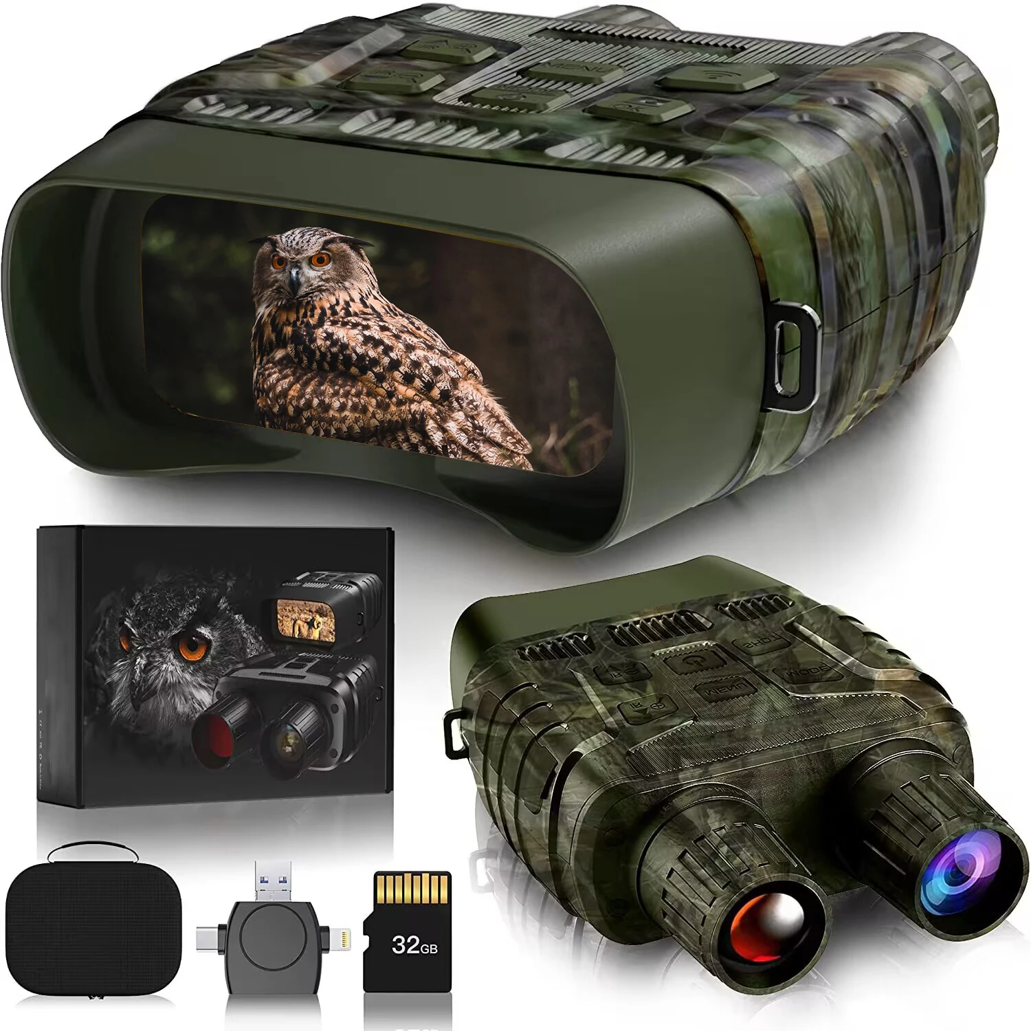 New USA Digital Infrared Night Vision Binoculars NV3180 Day&Night Binoculars For Adults Hunting Fishing Outdoor Sports
New USA Digital Infrared Night Vision Binoculars NV3180 Day&Night Binoculars For Adults Hunting Fishing Outdoor Sports