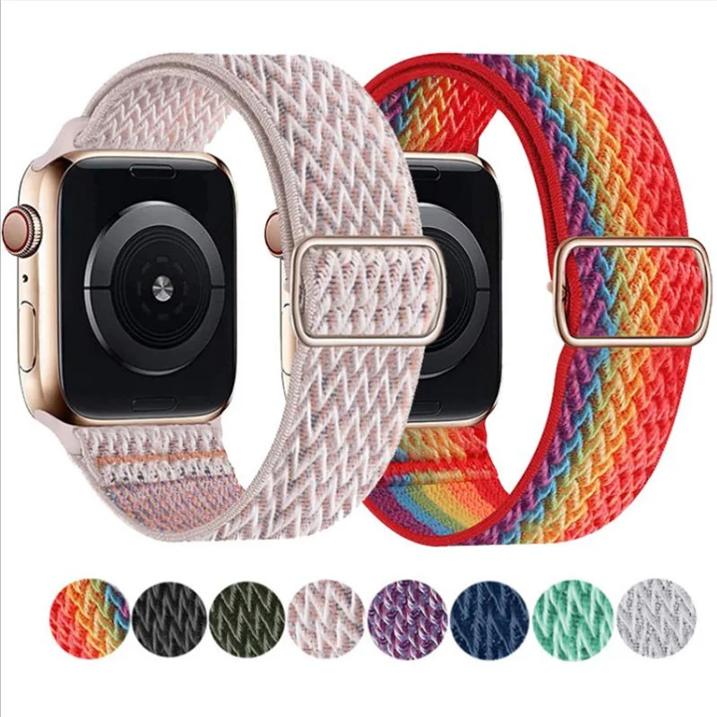 For Apple Watch Band 44mm 40mm Correa 41mm 45mm Nylon Strap Adjustable Elastic Bracelet apple iWatch Series 7 6 5 4 3 Se 38/42mm
For Apple Watch Band 44mm 40mm Correa 41mm 45mm Nylon Strap Adjustable Elastic Bracelet apple iWatch Series 7 6 5 4 3 Se 38/42mm