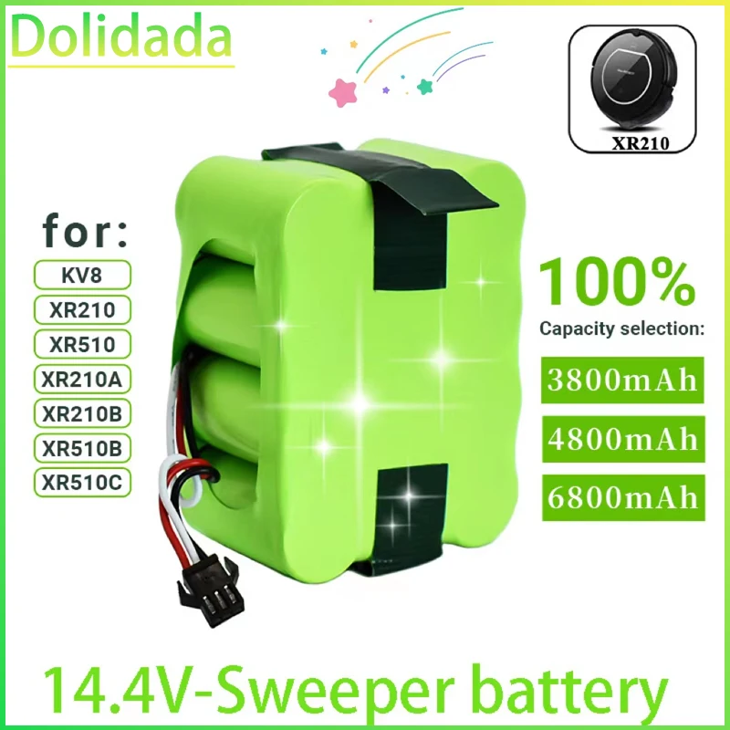 Ni-MH SC14.4V6800mAh Suitable for Sweeping Robot KV8 XR210 XR510 XR210A XR210B XR510B XR510C Vacuum Cleaner Rechargeable Battery
Ni-MH SC14.4V6800mAh Suitable for Sweeping Robot KV8 XR210 XR510 XR210A XR210B XR510B XR510C Vacuum Cleaner Rechargeable Battery