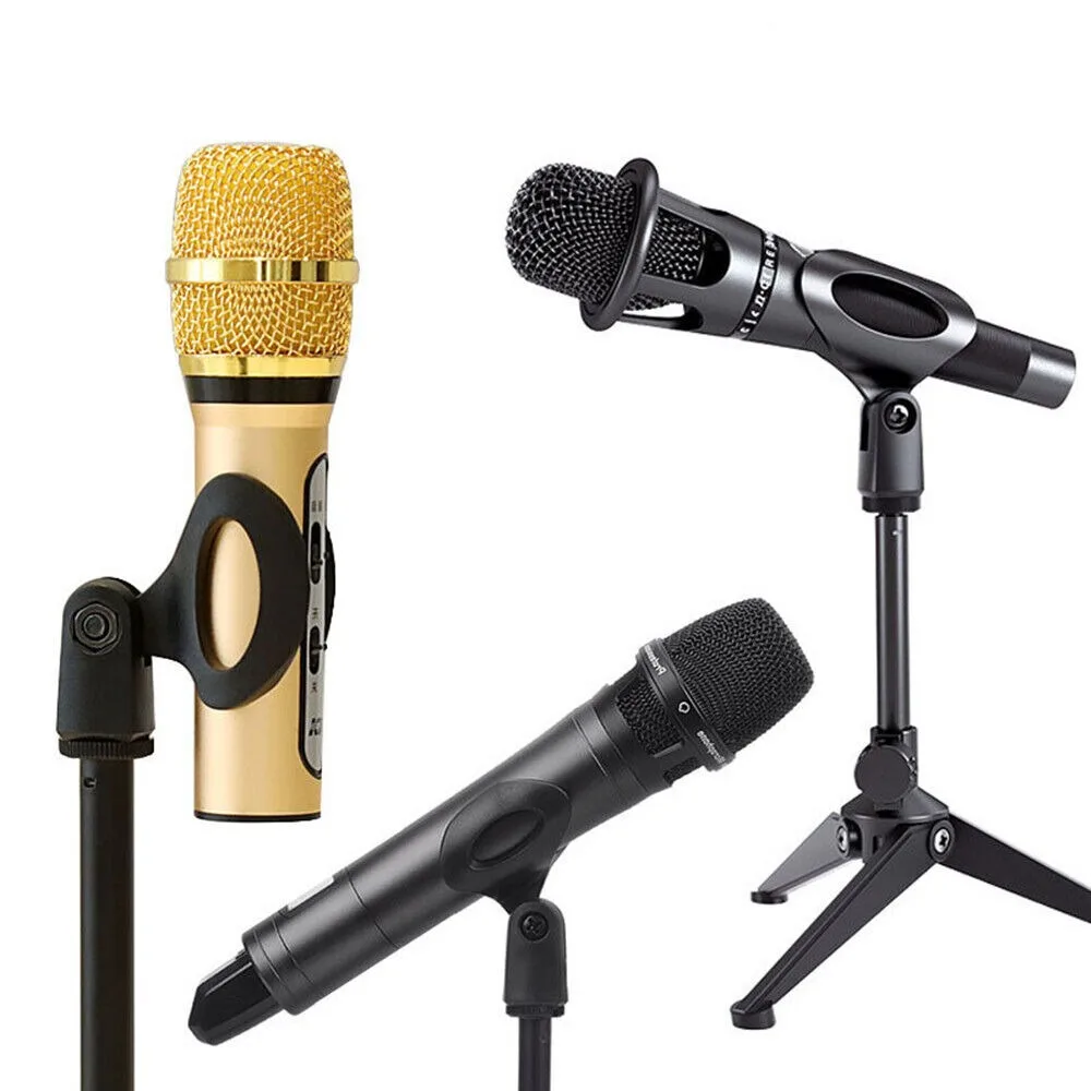 Portable Foldable Tripod Universal Table Mic Microphone Triangular Stand Desk Top Clip Holder Lightweight Bracket
Portable Foldable Tripod Universal Table Mic Microphone Triangular Stand Desk Top Clip Holder Lightweight Bracket