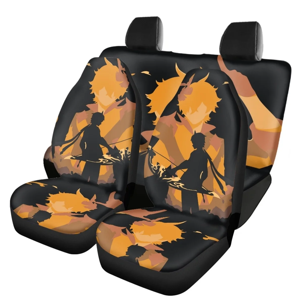 Универсальный чехол на переднее/заднее сиденье автомобиля с аниме Genshin Impact
Универсальный чехол на переднее/заднее сиденье автомобиля с аниме Genshin Impact