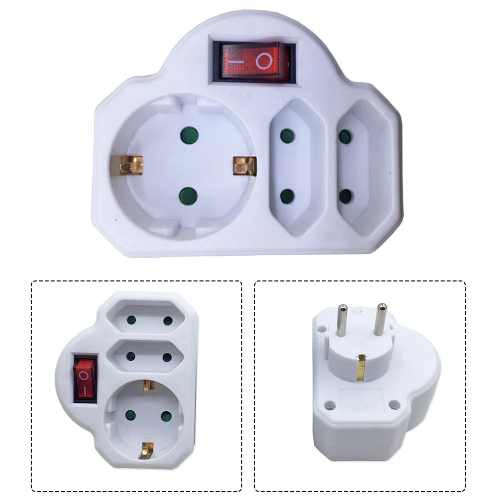 3 Way Socket Adapter 1pcs Accessories Conversion Plug Flame Retardant PP For 16A/250V/3680W Multiple Brand New
3 Way Socket Adapter 1pcs Accessories Conversion Plug Flame Retardant PP For 16A/250V/3680W Multiple Brand New