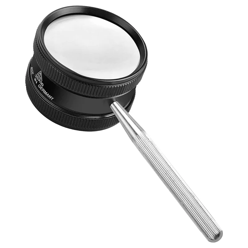 35X Handheld Optical Magnifying Glass - Detachable Metal Dual Lens Loupe High Definition Mini Portable Pocket Loupe
35X Handheld Optical Magnifying Glass - Detachable Metal Dual Lens Loupe High Definition Mini Portable Pocket Loupe