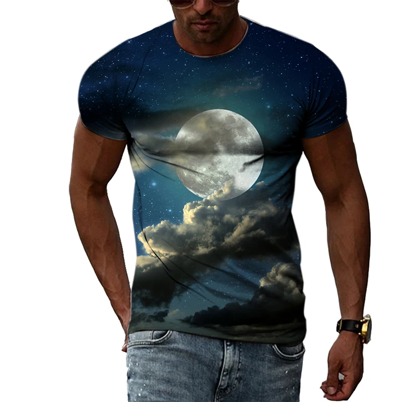 Summer Fashion Mini Moon Picture T-Shirts For Men Casual 3D Print Tees Hip Hop Personality Round Neck Short Sleeve Tops
Summer Fashion Mini Moon Picture T-Shirts For Men Casual 3D Print Tees Hip Hop Personality Round Neck Short Sleeve Tops