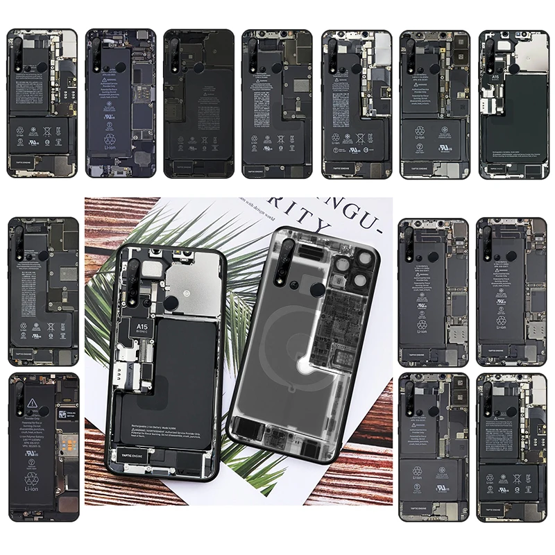 Phone Case For Huawei P50 Pro P30 P40 Lite P40Pro P20 lite Mate 20 Pro Mate 50 Pro P Smart Inside motherboard Circuit board
Phone Case For Huawei P50 Pro P30 P40 Lite P40Pro P20 lite Mate 20 Pro Mate 50 Pro P Smart Inside motherboard Circuit board