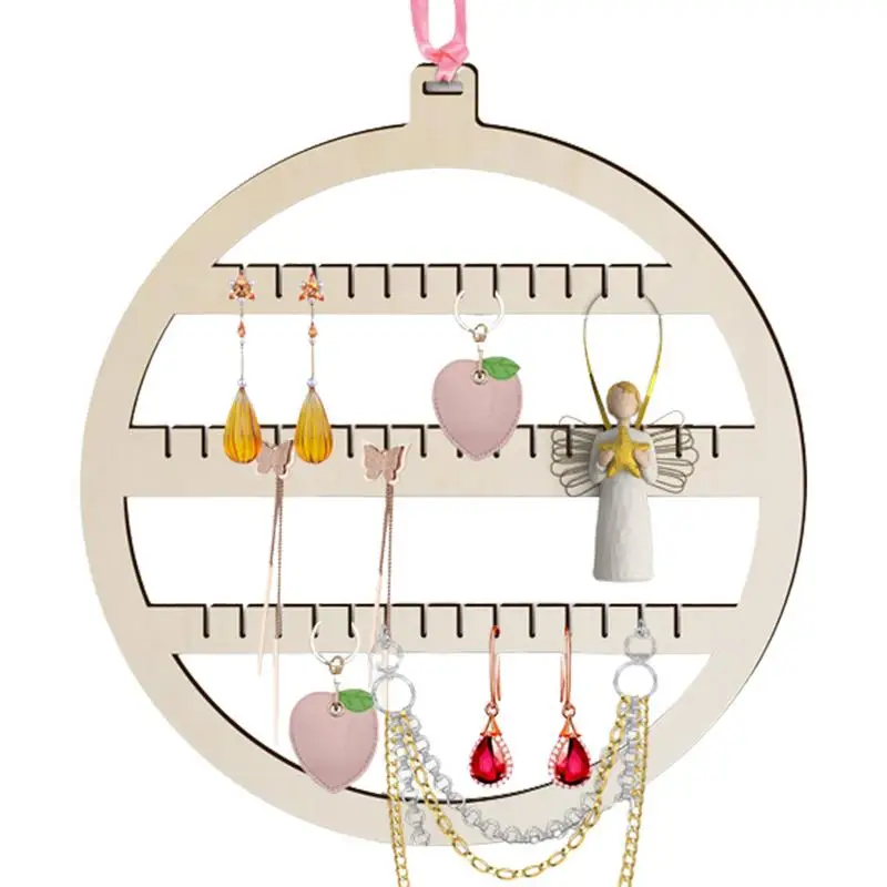 Wall Mounted Earring Organizer Wooden Earring Rack With Three Functional Zones Wall Mounted Jewelry Organizer Stable Keep Order
Wall Mounted Earring Organizer Wooden Earring Rack With Three Functional Zones Wall Mounted Jewelry Organizer Stable Keep Order