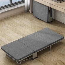 Portable Folding Bed for Office/Hospital/Napping/Camping Camp Simple Mattress Folding-bed Sleeping Furniture Mobile Foldable