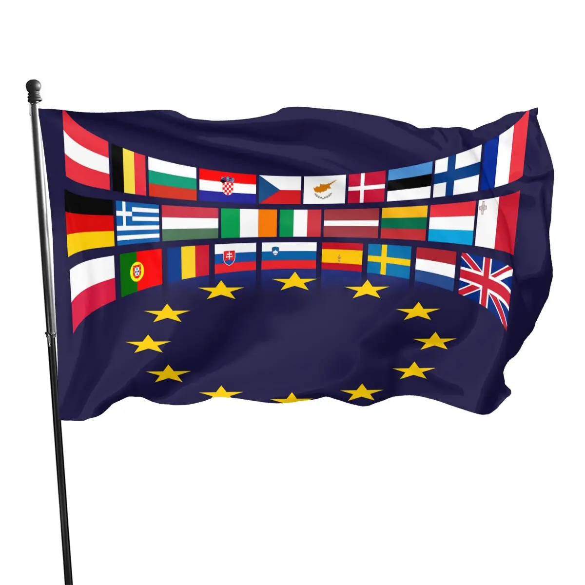 European Union Flag Vivid Color EU Flags Polyester with Brass Grommets Party Indoor and Outdoor Decoration for Women Men Gifts
European Union Flag Vivid Color EU Flags Polyester with Brass Grommets Party Indoor and Outdoor Decoration for Women Men Gifts