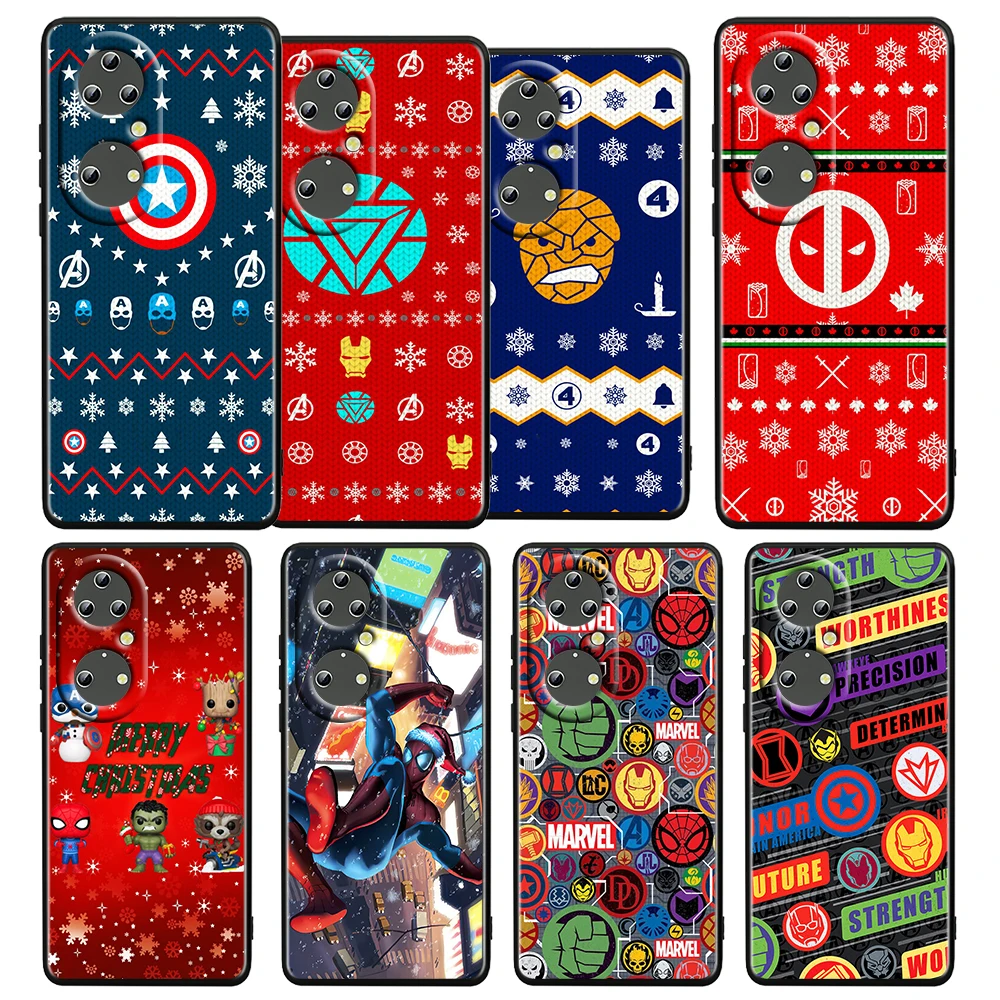 Marvel Christmas Cartoon For Huawei P50 P20 P30 P40 5G P10 Pro Lite E Plus P9 Lite Mini Silicone Soft TPU Black Phone Case Cover 
Marvel Christmas Cartoon For Huawei P50 P20 P30 P40 5G P10 Pro Lite E Plus P9 Lite Mini Silicone Soft TPU Black Phone Case Cover