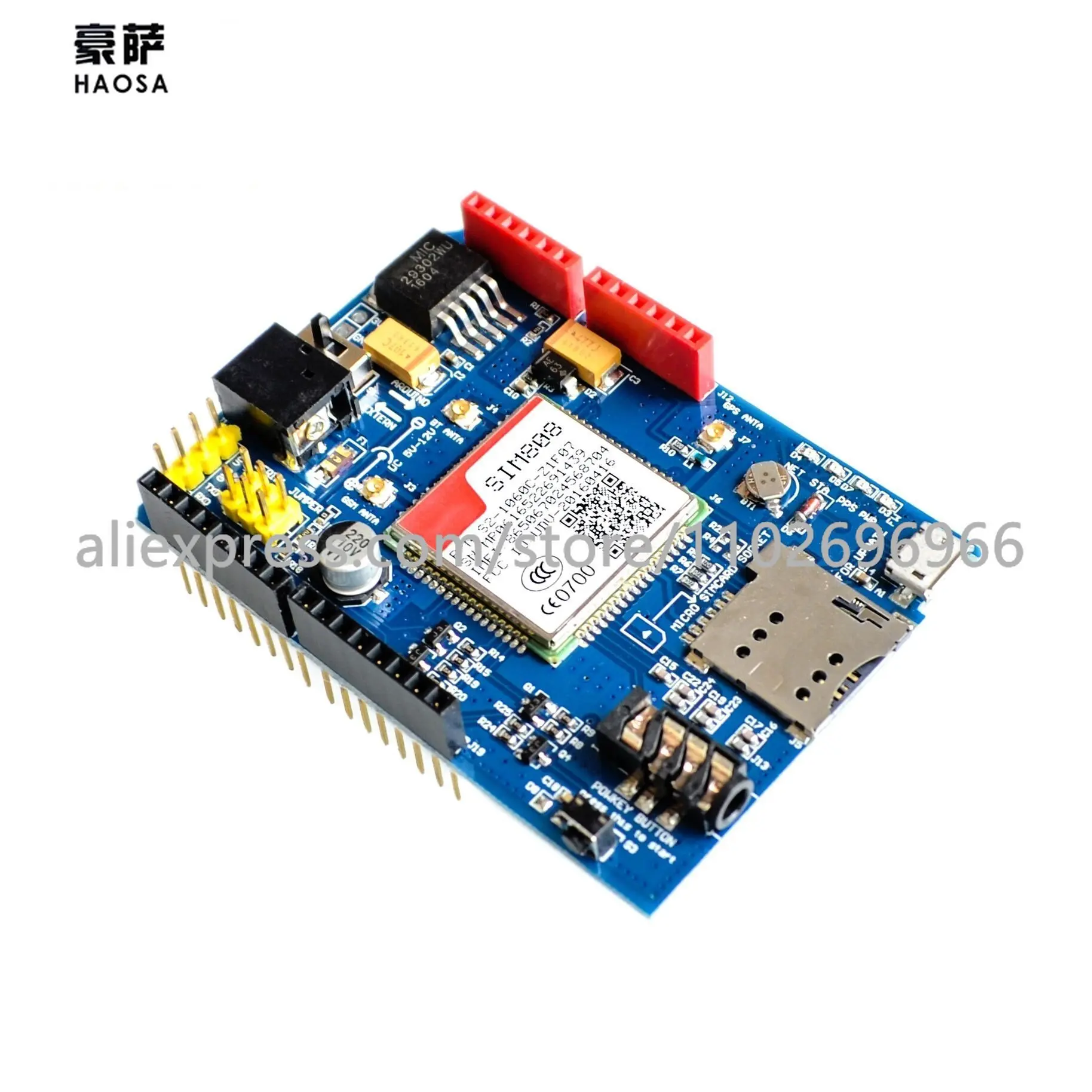 Высококачественный защитный экран SIM808 GPRS/GSM + GPS 2 в 1, защитный экран GSM GPRS GPS, макетная плата SIM808, модуль для Arduino, 1 шт.
Высококачественный защитный экран SIM808 GPRS/GSM + GPS 2 в 1, защитный экран GSM GPRS GPS, макетная плата SIM808, модуль для Arduino, 1 шт.
