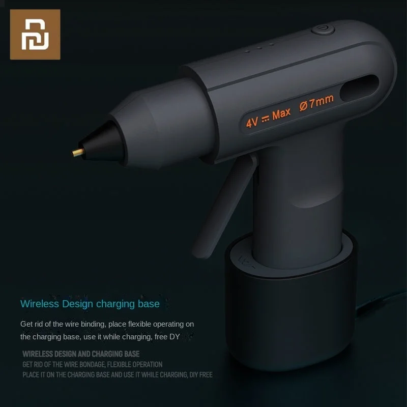 Новинка, Беспроводной литий-ионный термоклеевой пистолет Youpin JIMIHOME, перезаряжаемый беспроводной домашний инструмент «сделай сам» с 10 стержнями термоплавкого клея