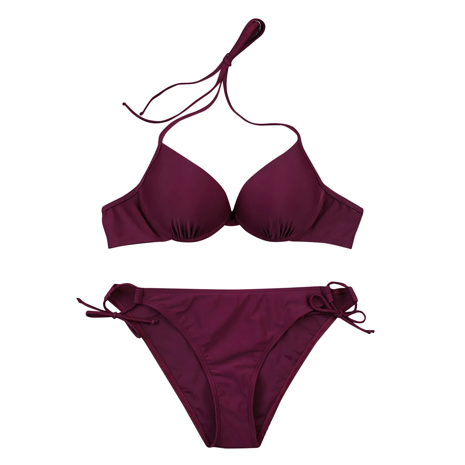 Women's Solid Swimsuit Color Halter Split Fashion Waist Bikini Strap High Swimwears Tankinis Set Swimwears Women's bathing suits
Women's Solid Swimsuit Color Halter Split Fashion Waist Bikini Strap High Swimwears Tankinis Set Swimwears Women's bathing suits
