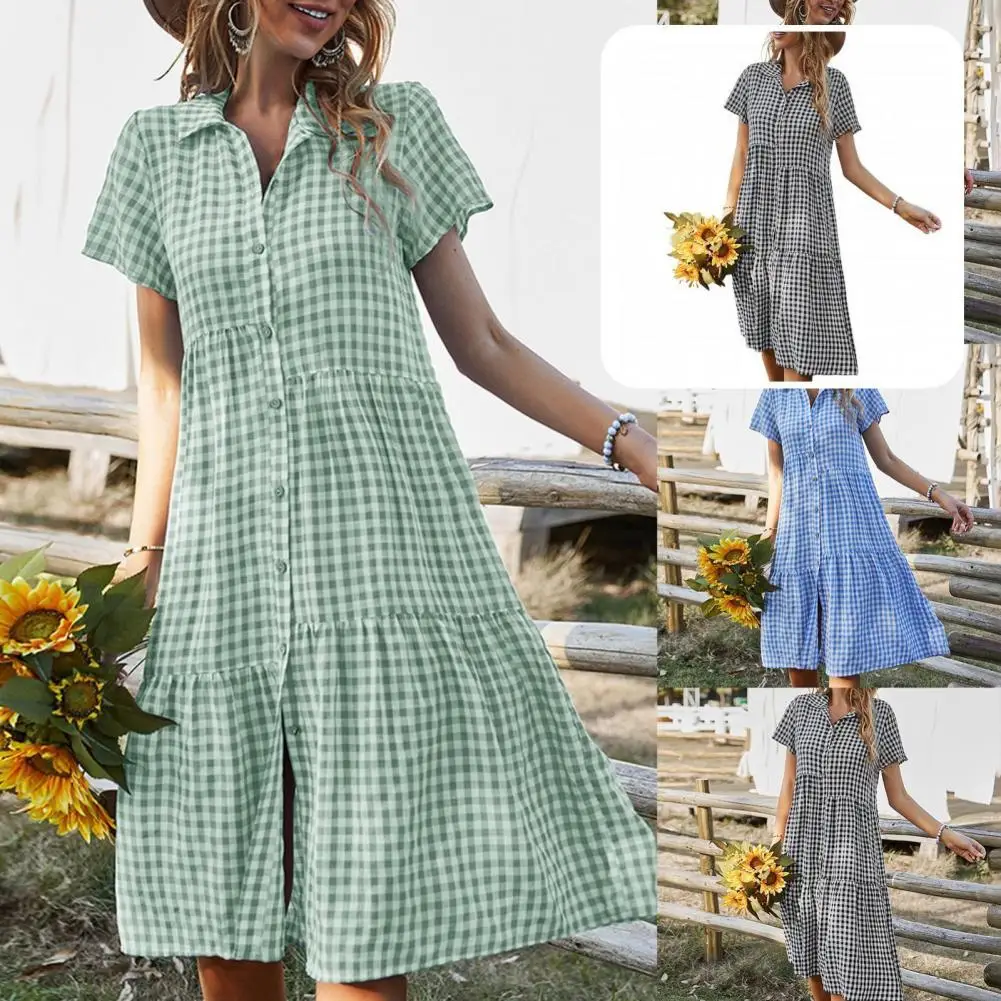 Однобортный сарафан, свободное облегающее платье миди с принтом для повседневной носки
Однобортный сарафан, свободное облегающее платье миди с принтом для повседневной носки