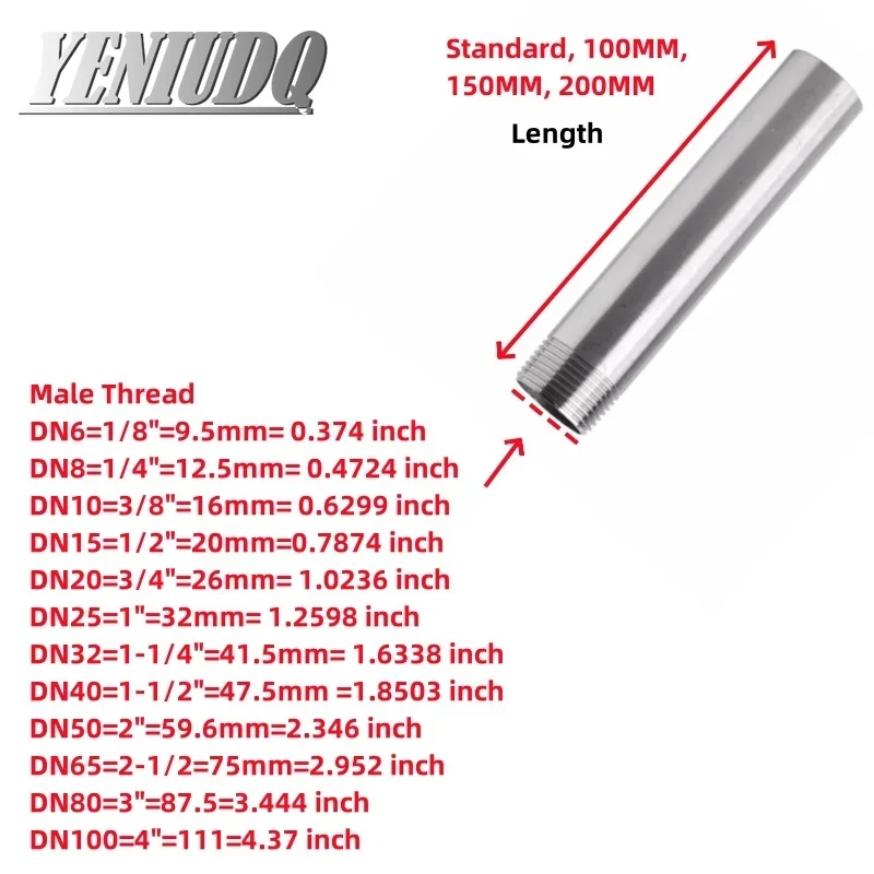 Длина нержавеющей стали SS 304, соединение для воды, 1/4 дюйма, 3/8 дюйма, 1/2 дюйма, 3/4 дюйма, 1 дюйма, 1-1/4 дюйма, 1-1/2 дюйма, фитинги для труб с наружной резьбой с одной головкой
Длина нержавеющей стали SS 304, соединение для воды, 1/4 дюйма, 3/8 дюйма, 1/2 дюйма, 3/4 дюйма, 1 дюйма, 1-1/4 дюйма, 1-1/2 дюйма, фитинги для труб с наружной резьбой с одной головкой