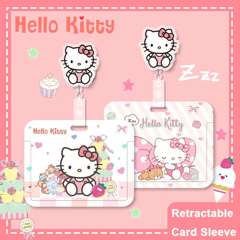 Cartoon Cute Hello Kittys Card Sleeve Sanrio Pendant Kawaii Beauty Work Permit Badge Student Bus Card Cover Keychain Toy Girls
Cartoon Cute Hello Kittys Card Sleeve Sanrio Pendant Kawaii Beauty Work Permit Badge Student Bus Card Cover Keychain Toy Girls