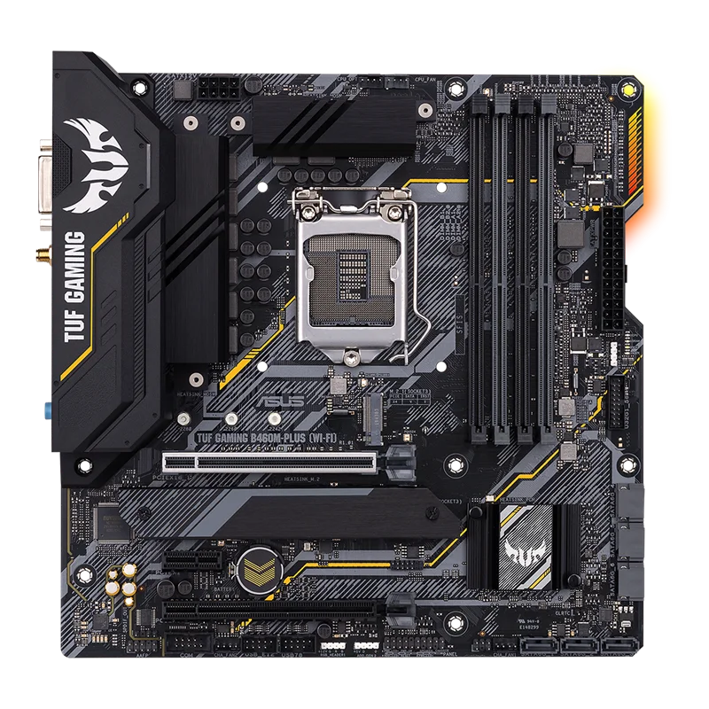 ASUS TUF GAMING B460M-PLUS (WI-FI) Intel B460 (LGA 1200) micro ATX Motherboard DDR4 128G PCI-E 4.0 M.2 HDMI USB 3.2 ATX
ASUS TUF GAMING B460M-PLUS (WI-FI) Intel B460 (LGA 1200) micro ATX Motherboard DDR4 128G PCI-E 4.0 M.2 HDMI USB 3.2 ATX