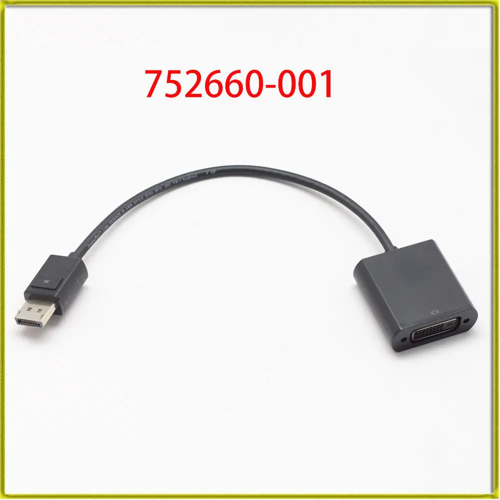 

752660-001 Power Cables New Original Display Port DP To DVI Adapter Cable for HP 752660-001 753744-001