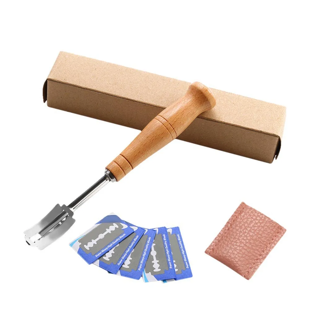 Curved Knife Bakers Blade Baking Slashing Tool Wood Handle Dough Making Cutter Accessor Baking Pastry Tools Accessory Cutter
Curved Knife Bakers Blade Baking Slashing Tool Wood Handle Dough Making Cutter Accessor Baking Pastry Tools Accessory Cutter
