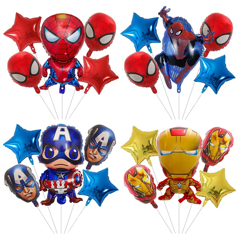 5Pcs The Avenger Superhero Balloon Set Captain America Hulk Spiderman Iron Man Air Globo Birthday Party Home Decorations Kid Toy
5Pcs The Avenger Superhero Balloon Set Captain America Hulk Spiderman Iron Man Air Globo Birthday Party Home Decorations Kid Toy