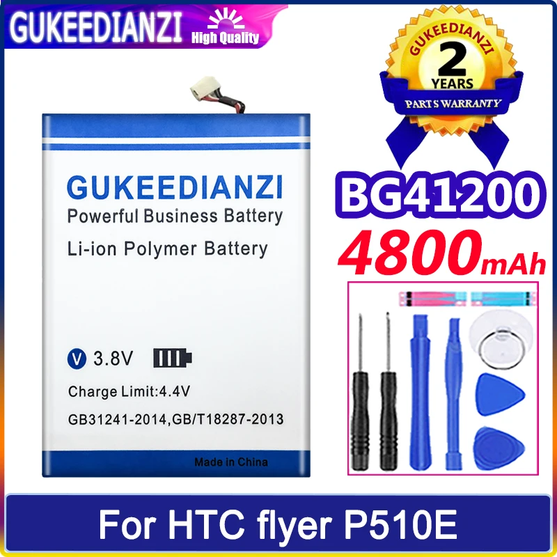 

BG41200 4800mAh Large Capacity Replacement Battery For HTC flyer P510E Laptop High Quality Battery Li-polym Bateria