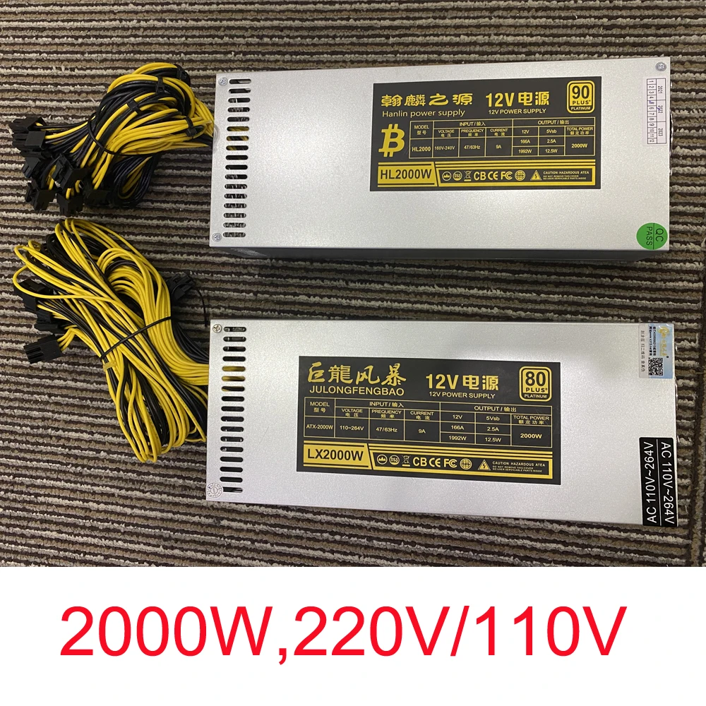 20 шт./лот оптовая продажа 2000 Вт PSU Antminer Bitmain блок питания 6PIN T9 ETH S9 A10 720M BTC L3 LTC DASH miner блок питания
20 шт./лот оптовая продажа 2000 Вт PSU Antminer Bitmain блок питания 6PIN T9 ETH S9 A10 720M BTC L3 LTC DASH miner блок питания