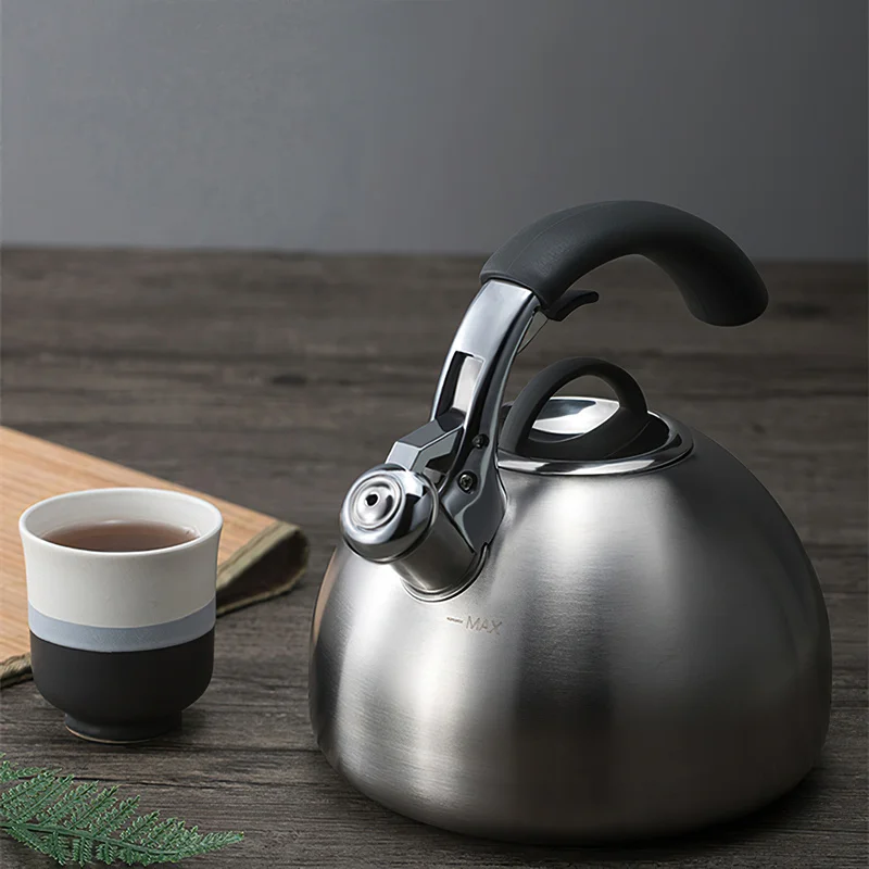Большой чайник Teakettle из нержавеющей стали со свистком, бытовой чайник из газовой стали, чайник для кипячения, Индукционная пищевая плита 304
Большой чайник Teakettle из нержавеющей стали со свистком, бытовой чайник из газовой стали, чайник для кипячения, Индукционная пищевая плита 304