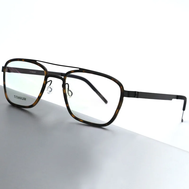 Titanium Prescription Glasses Frame for Men Women Double Beam Screwless Optical Eyeglasses Denmark Brand Myopia Eyewear 9708
Titanium Prescription Glasses Frame for Men Women Double Beam Screwless Optical Eyeglasses Denmark Brand Myopia Eyewear 9708