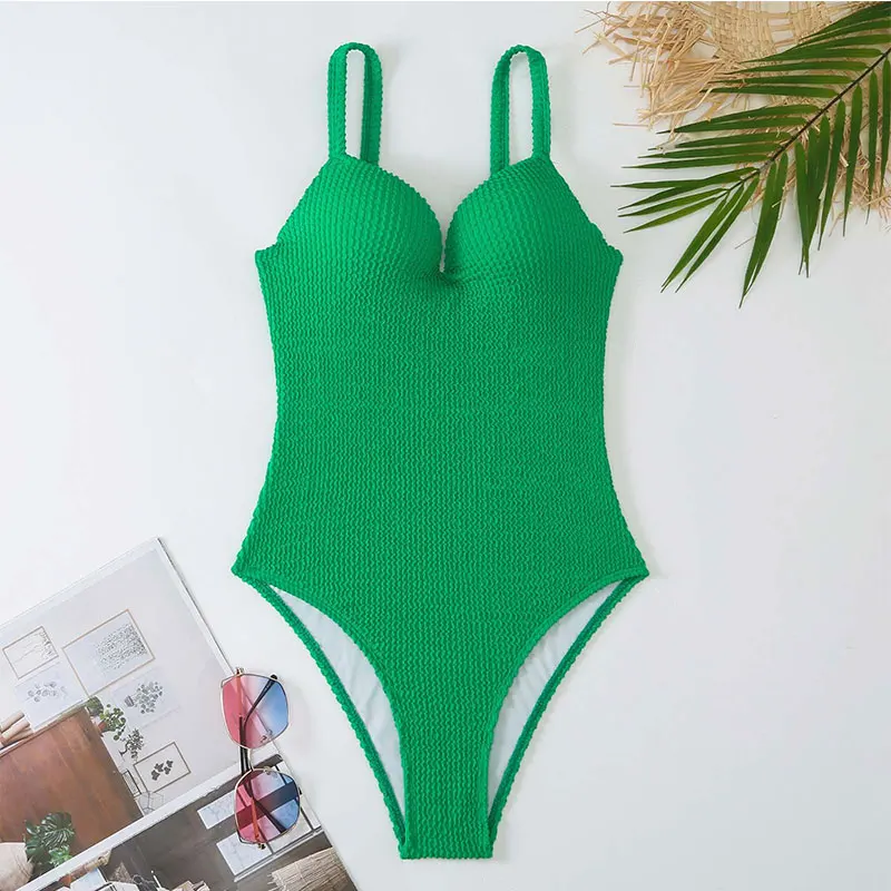 Summer Solid Sexy Bikini Vintage One-piece swimsuit Women's High Waist Leaky Back Beach Swimsuit One Piece Set Polyester Fabric
Summer Solid Sexy Bikini Vintage One-piece swimsuit Women's High Waist Leaky Back Beach Swimsuit One Piece Set Polyester Fabric