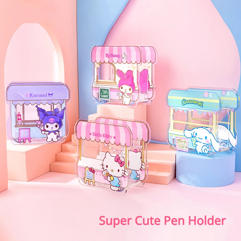 Kuromi Hello Kitty My Melody Cinnamoroll DIY Assembled Pen Holder Cartoon Anime Cosmetic Acrylic Storage Box Study Stationery
Kuromi Hello Kitty My Melody Cinnamoroll DIY Assembled Pen Holder Cartoon Anime Cosmetic Acrylic Storage Box Study Stationery