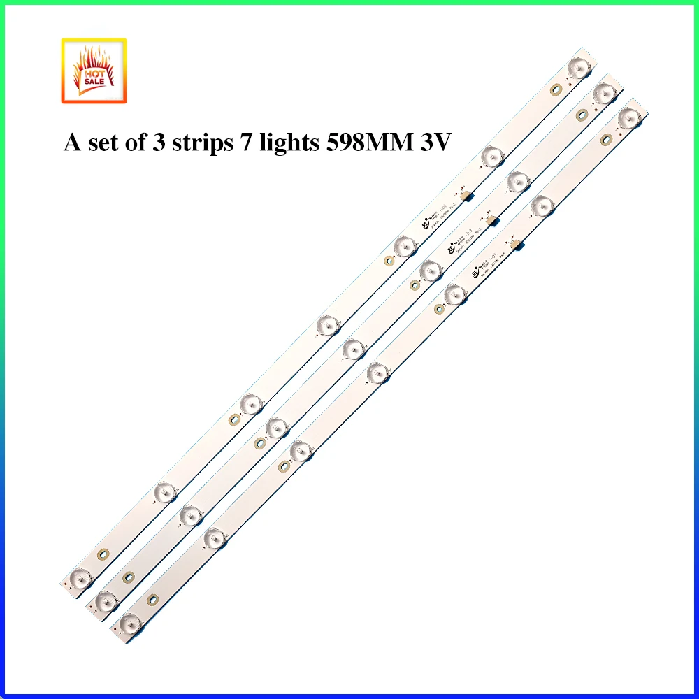 New 3 PCS/lot 7LED LED backlight strip for L32S65FVBE 32PHF5061 32PHF3001 32PHF3061 GC32D07-ZC21FG-15 RF-EG320B32-0701S-07A1
New 3 PCS/lot 7LED LED backlight strip for L32S65FVBE 32PHF5061 32PHF3001 32PHF3061 GC32D07-ZC21FG-15 RF-EG320B32-0701S-07A1