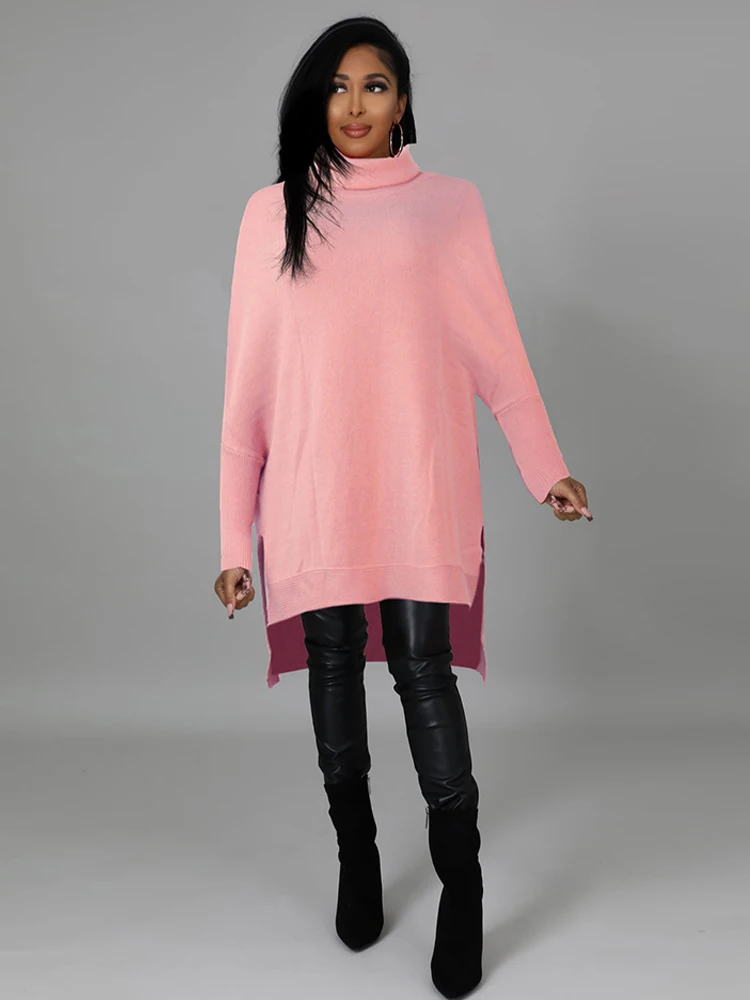 Black Apricot Pink Plush Warm Thicken Sweater for Women Fashion Turtleneck Long Sleeve Jumper Casual Side Split Asymmetry Tops
Black Apricot Pink Plush Warm Thicken Sweater for Women Fashion Turtleneck Long Sleeve Jumper Casual Side Split Asymmetry Tops