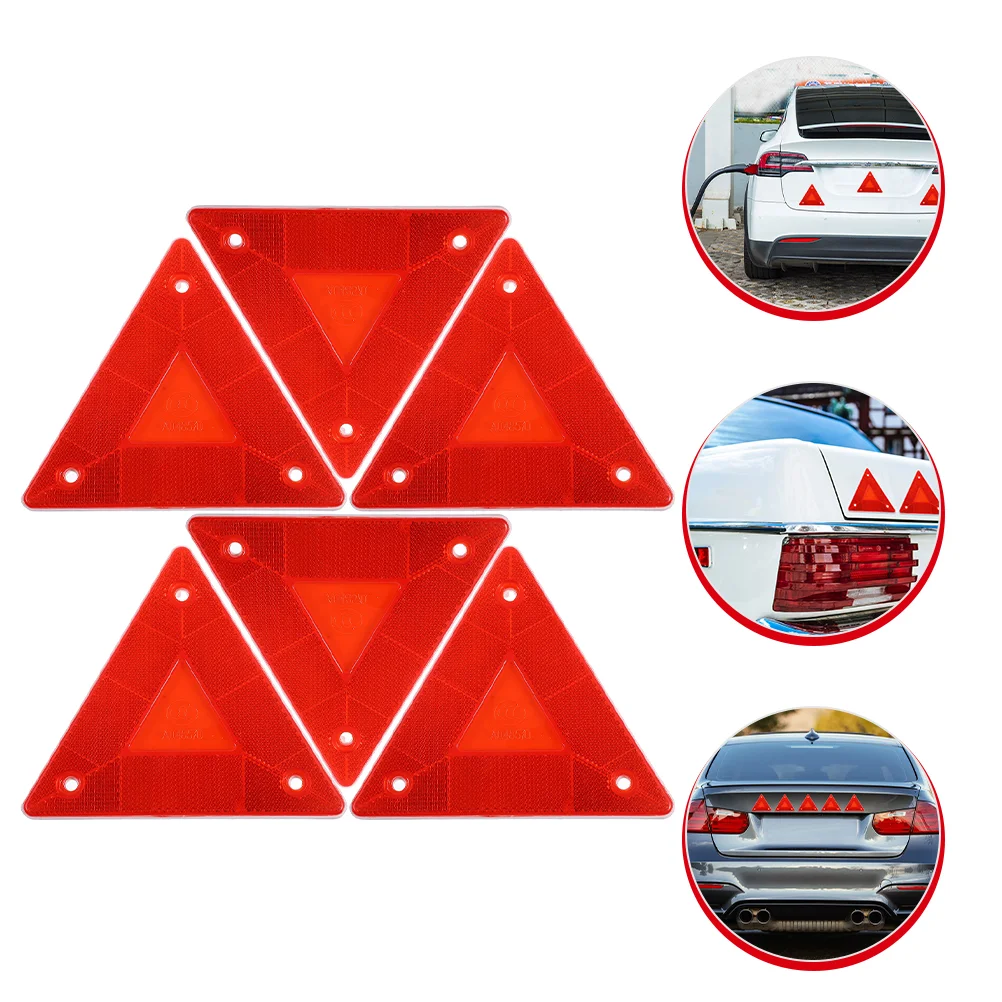 

Sign Triangle Vehicle Car Reflectors Safety Reflective Warning Signs Reflector Slow Moving Stickers Kits Road Kit Truck