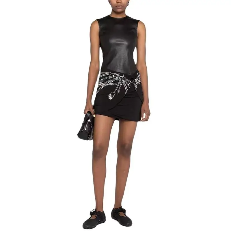Metal chain decorated printed half-body skirt 2023 summer new y2k fashion versatile package hip skirt sexy ladies skirt
Metal chain decorated printed half-body skirt 2023 summer new y2k fashion versatile package hip skirt sexy ladies skirt