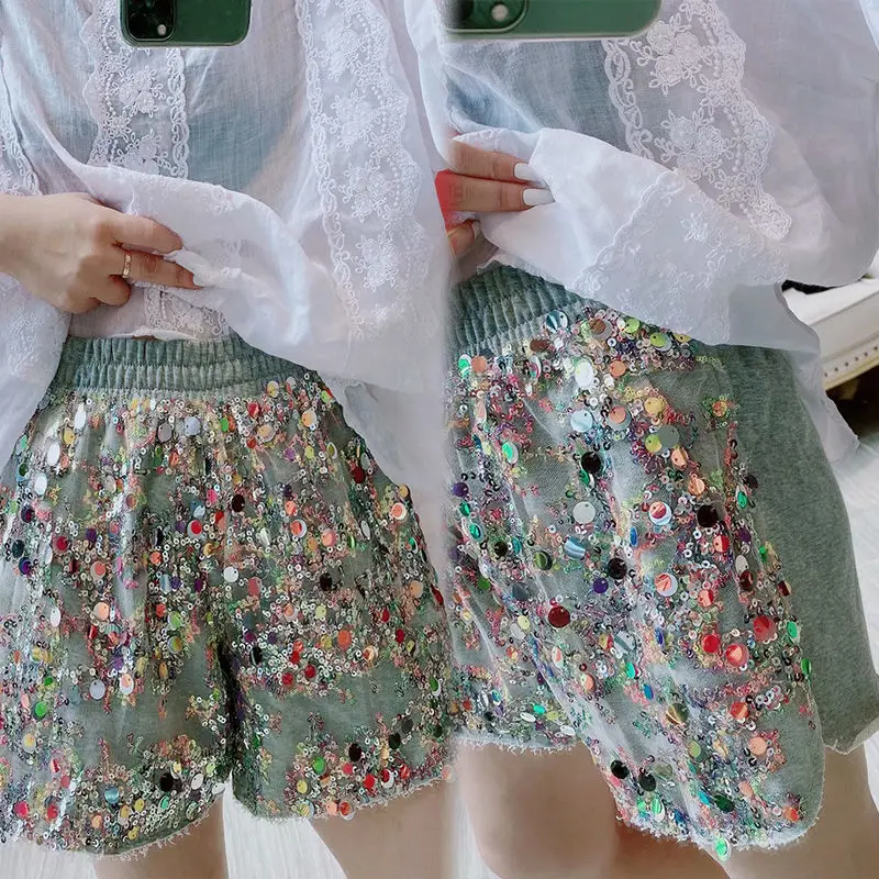 Woman Festival Rave Shiny Sequins Shorts Female Hight Waist Clubwear Party Chic Fashion Pants Performance Clothing Short G81
Woman Festival Rave Shiny Sequins Shorts Female Hight Waist Clubwear Party Chic Fashion Pants Performance Clothing Short G81